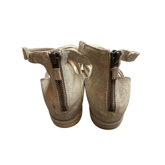 Eileen Fisher Shea Metallic Leather Strappy Sneaker Sandals Women’s Size 8 - Picture 3 of 10
